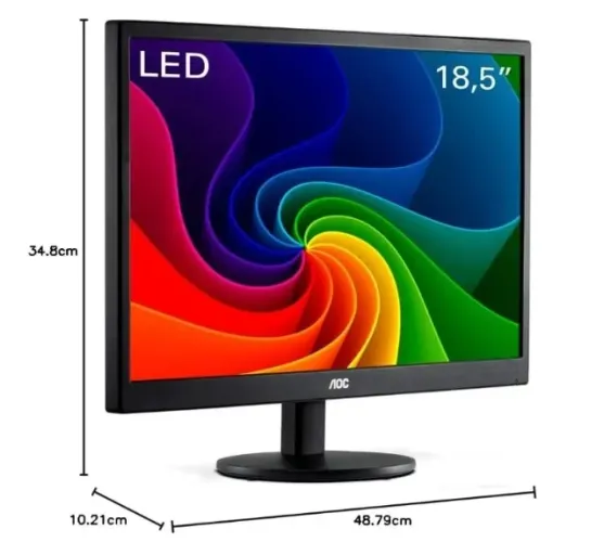Monitor AOC 18,5" LED - E970SWNL - Impecável