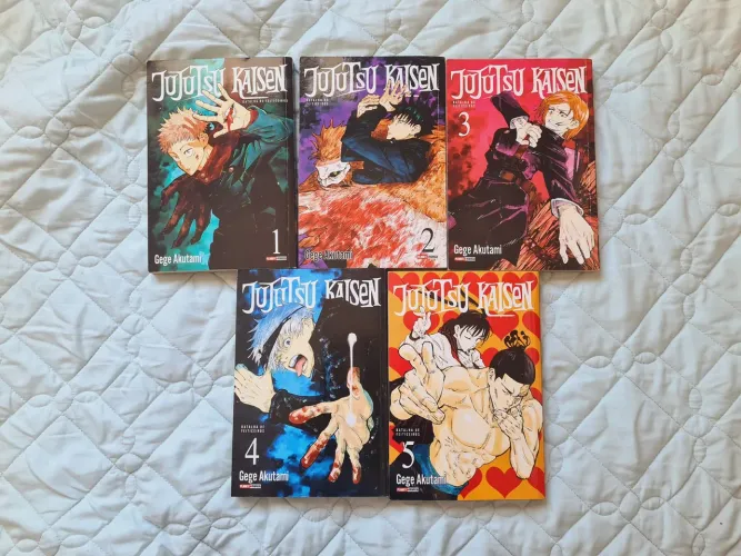 Mangás Jujutsu Kaisen (Volumes 1 a 5)