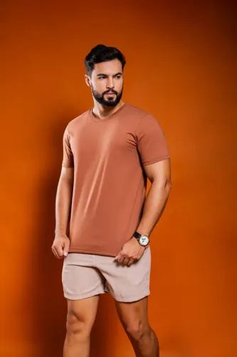 Camisas Básicas Algodão Masculinas