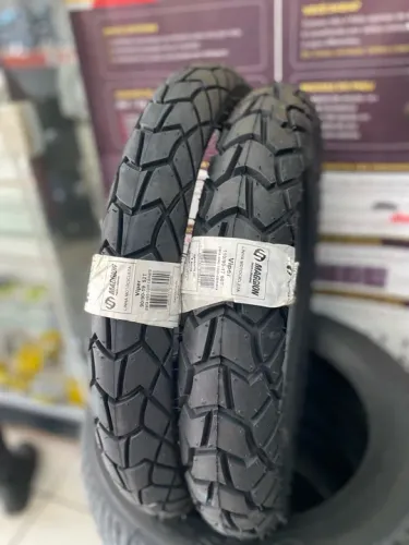 Par 110/90/17 e 90/90/19 marca MAGGION uso c/câmara (instalação grátis)