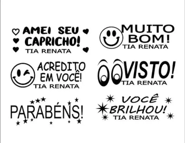 Lindos carimbos personalizados