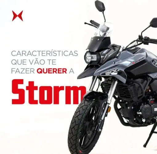 Shineray Storm 200 ABS 2026 - Financiamento Zero Entrada em ate 48x 