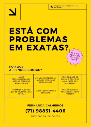 Aulas Particulares de Química, Física e Matemática