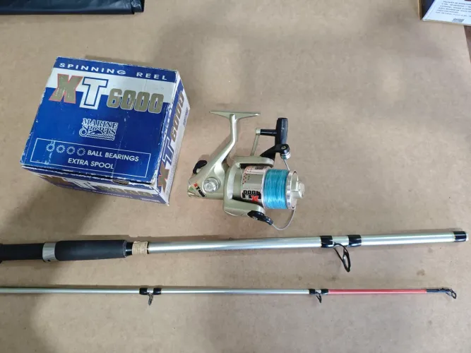 Kit Molinete Marine Sports + Vara Flaming Garra