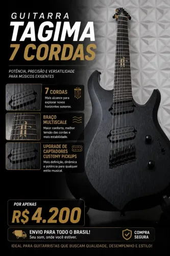 Guitarra Tagima True Range 7 Cordas