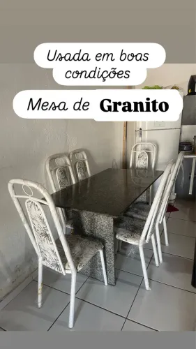 Mesa de Granito 6 lugares completa 