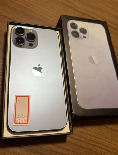 SEMINOVO TODO ORIGINAL IPHONE 13 PRO MAX 256GB AZUL SIERRA BATERIA 86%