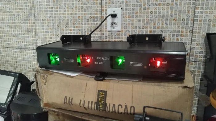 Laser estrobo iluminação dj 