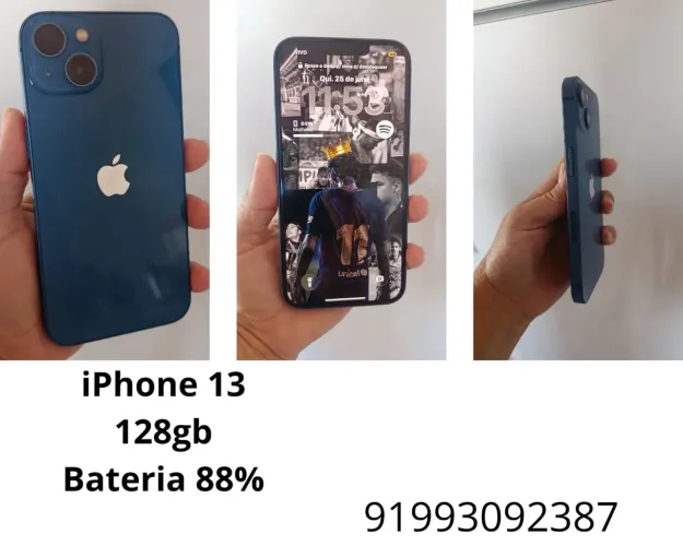 iPhone 13, 128gb R$2000