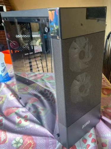 Gabinete Aura com tela de temperatura + 2 fans