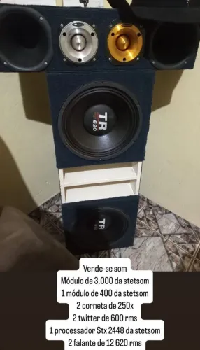 Som automotivo completo 