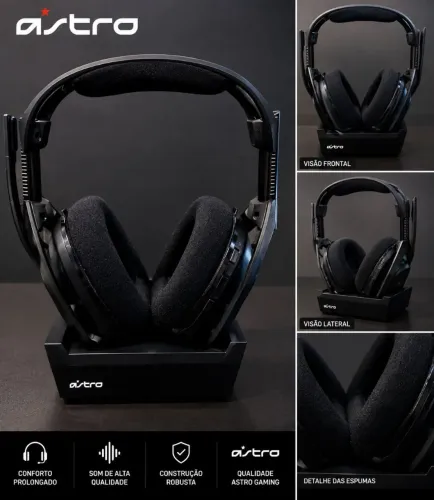 Headset Gaming Astro A50 + Base de Carregamento.
