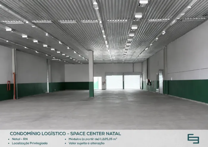 Galpão para alugar em Natal/RN com 1.225,15 m² em condomínio logístico