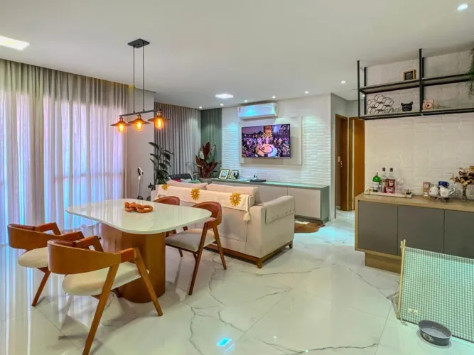 Apartamento com 76m² 2 Quartos com Suíte | Churrasqueira na Sacada | 2 Vagas | Ao Lado do