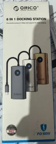 Hub Usb Orico Pw11-6pr cinza Rj45 Hdmi 4k