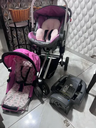 Carrinho e cadeirinha kit completo 