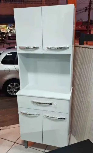 Armário de cozinha BRANCO Compacto OFERTA com Entrega e Montagem em 72 Hrs