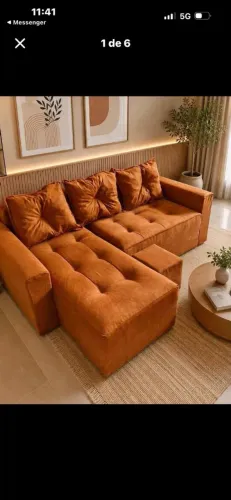 Sofá Chaise 3 lugares