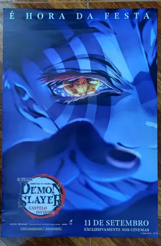 Pôster/cartaz original de cinema(anime):Demon Slayer -Castelo Infinito 
