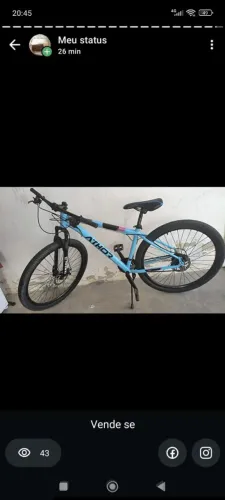 Vende bicicleta semi-nova pouco tempo de uso