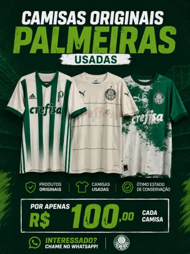 Camisas do Palmeiras usadas