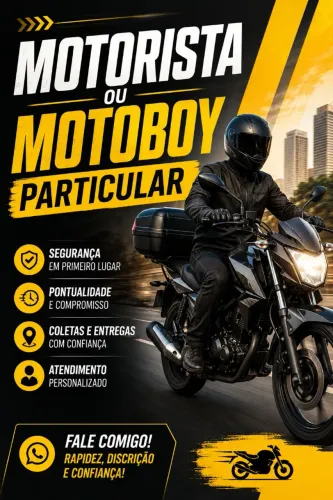 Motoboy ou motorista particular 