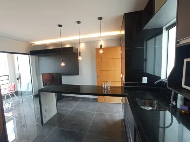Apt 1qt Mobiliado + Alexa + Varanda + Vaga Privativa + Carregador Carro Elétrico