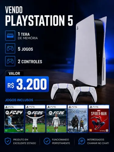 Uma venda de um Playstation 5
