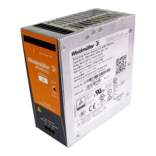 Fonte de Alimentação Industrial Weidmüller Pro Max 240W 24V - SEMINOVO