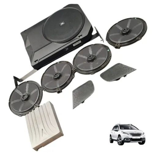 Kit Alto Falante Som Jbl Peugeot 2008 1.6 Thp 2015 A 2020 Preto