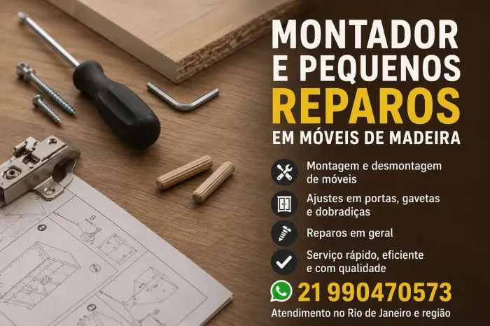 Montador de móveis e pequenos reparos 