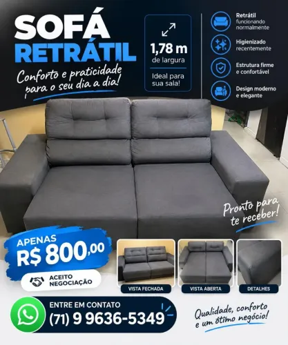 Sofá Retrátil