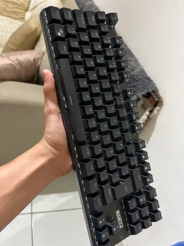 teclado mecânico da mancer, 100% mecânico com fio