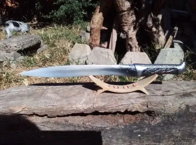 Duna dagacrys Crysknife De Paul Atreides (IMPRESSÃO 3D PLÁSTICO ABS SEM CORTE)