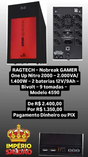 Ragtech-Nobreak One UP Nitro 2000 modelo 4590