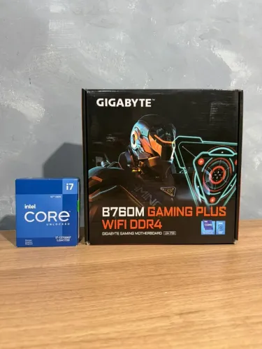 KIT INTEL CORE i7-12700KF + B760M GAMING PLUS WIFI DDR4 GIGABYTE