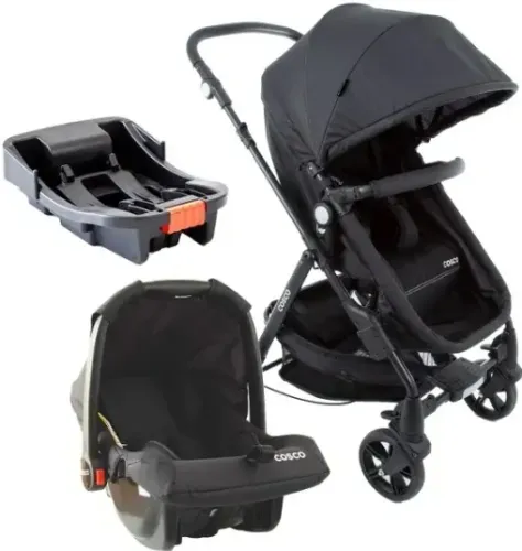 Carrinho de bebê com bebê conforto Cosco Kids - travel system Popper trio