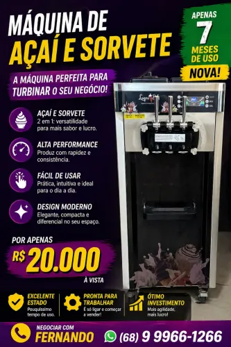 Máquina de açaí 