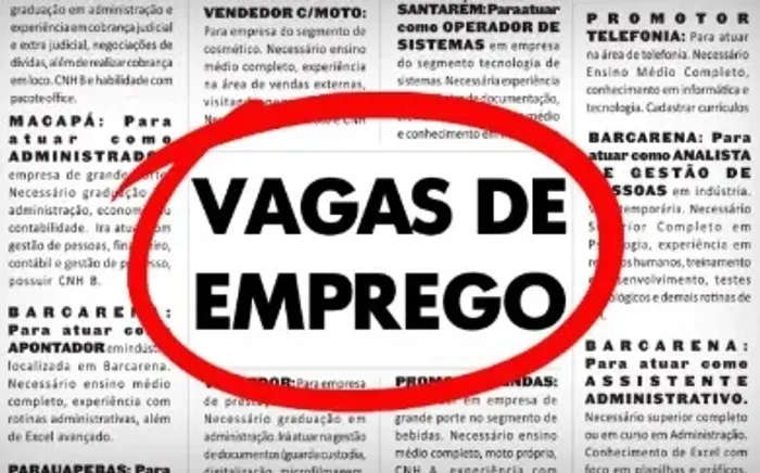 Vagas de emprego