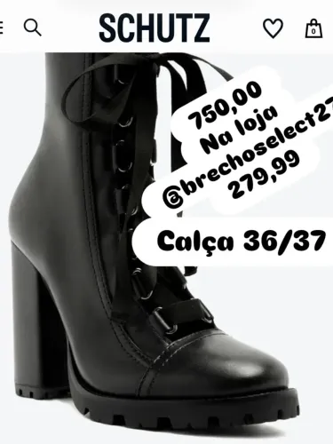 Bota Schutz couro 37 nova