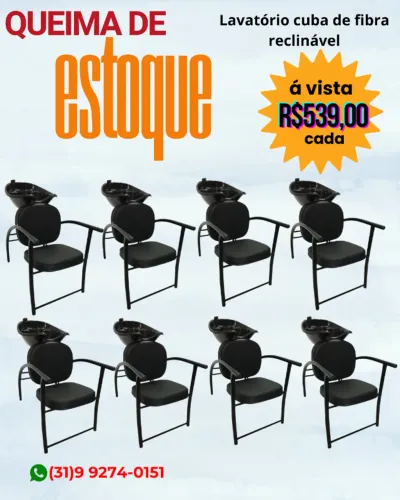 lavatorio cuba reclinável de fibra 