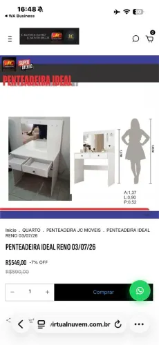 PENTEADEIRA IDEAL BRANCA