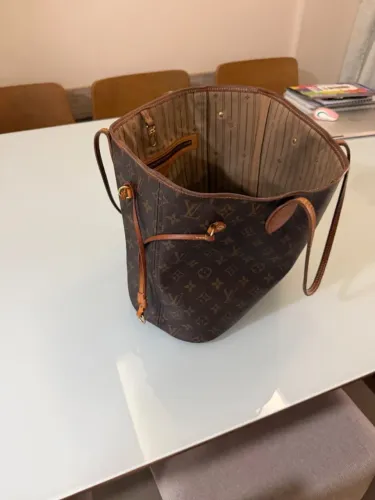 Bolsa Tote Louis Vuitton Neverfull Mm - Bege - Usada - com Dustbag- 61. *- R$ 3.900