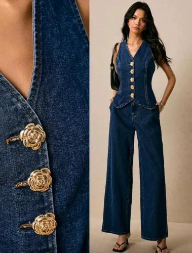 Conjunto Jeans Elegante GG