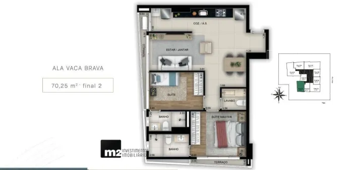 Apartamento com 2 quartos no Setor Bueno