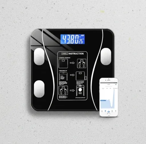 Balanca Digital Biopedância Bluetooth Aparelho Capacidade Máxima De 180kg