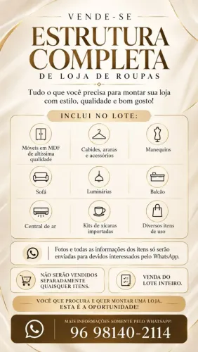 Vendo Estrutura de Loja de Roupas