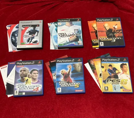 coleção pes pro evolution soccer playstation 2 ps2 completos originais