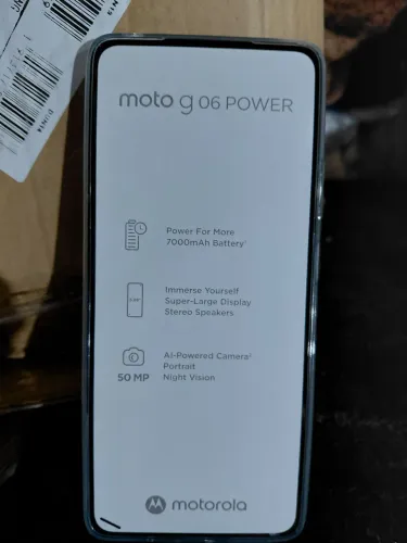 Moto G06 Power 256GB Novo | Bateria 7000mAh | Câmera 50MP | Lacrado