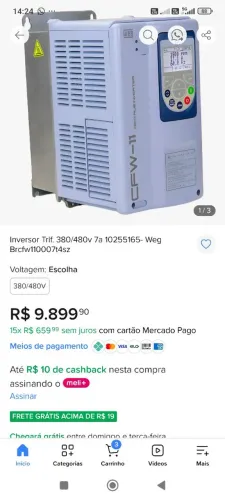 Inversora Weg CFW-11 380/480